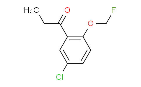 CAS No. 1806323-57-8, 1-(5-Chloro-2-(fluoromethoxy)phenyl)propan-1-one
