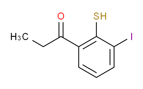 CAS No. 1806616-41-0, 1-(3-Iodo-2-mercaptophenyl)propan-1-one