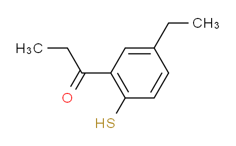 CAS No. 1804159-09-8, 1-(5-Ethyl-2-mercaptophenyl)propan-1-one