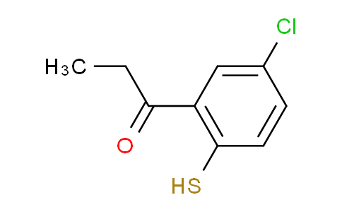 CAS No. 1806322-99-5, 1-(5-Chloro-2-mercaptophenyl)propan-1-one