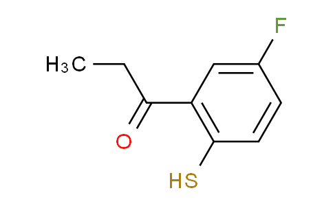 CAS No. 1806605-18-4, 1-(5-Fluoro-2-mercaptophenyl)propan-1-one