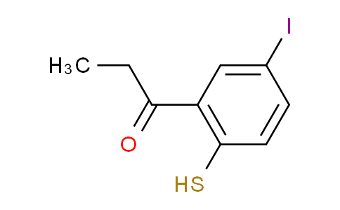CAS No. 1806411-46-0, 1-(5-Iodo-2-mercaptophenyl)propan-1-one