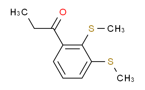 CAS No. 1804205-71-7, 1-(2,3-Bis(methylthio)phenyl)propan-1-one