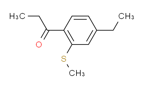 CAS No. 1806399-46-1, 1-(4-Ethyl-2-(methylthio)phenyl)propan-1-one