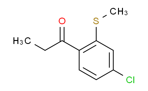 CAS No. 61077-11-0, 1-(4-Chloro-2-(methylthio)phenyl)propan-1-one