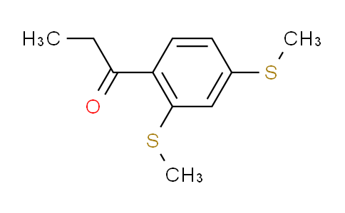 CAS No. 1806309-52-3, 1-(2,4-Bis(methylthio)phenyl)propan-1-one