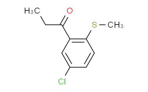 CAS No. 1310261-74-5, 1-(5-Chloro-2-(methylthio)phenyl)propan-1-one