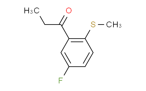 CAS No. 1806617-15-1, 1-(5-Fluoro-2-(methylthio)phenyl)propan-1-one