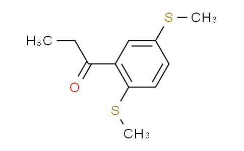 CAS No. 1806407-41-9, 1-(2,5-Bis(methylthio)phenyl)propan-1-one