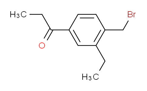 CAS No. 1806579-77-0, 1-(4-(Bromomethyl)-3-ethylphenyl)propan-1-one