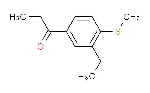 CAS No. 1806484-85-4, 1-(3-Ethyl-4-(methylthio)phenyl)propan-1-one