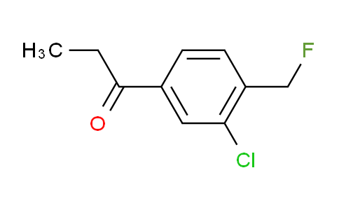 CAS No. 1806522-58-6, 1-(3-Chloro-4-(fluoromethyl)phenyl)propan-1-one