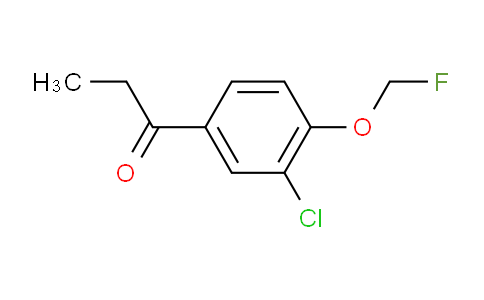 CAS No. 1804237-35-1, 1-(3-Chloro-4-(fluoromethoxy)phenyl)propan-1-one