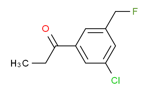 CAS No. 1804073-58-2, 1-(3-Chloro-5-(fluoromethyl)phenyl)propan-1-one