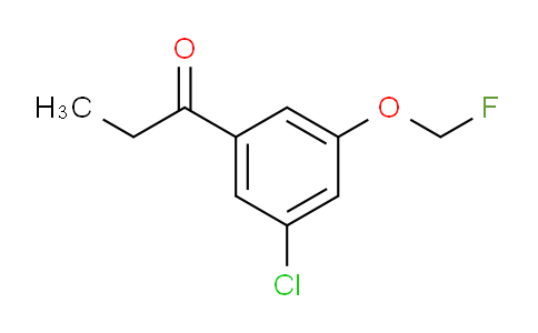 CAS No. 1806522-16-6, 1-(3-Chloro-5-(fluoromethoxy)phenyl)propan-1-one