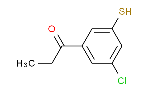 CAS No. 1806322-86-0, 1-(3-Chloro-5-mercaptophenyl)propan-1-one