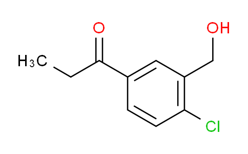 CAS No. 1804230-96-3, 1-(4-Chloro-3-(hydroxymethyl)phenyl)propan-1-one
