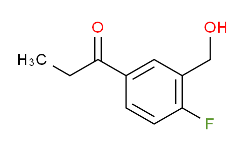 CAS No. 1804048-27-8, 1-(4-Fluoro-3-(hydroxymethyl)phenyl)propan-1-one