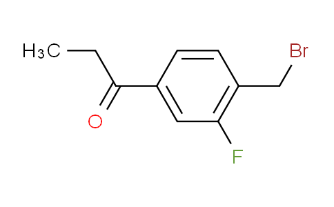CAS No. 1804260-82-9, 1-(4-(Bromomethyl)-3-fluorophenyl)propan-1-one