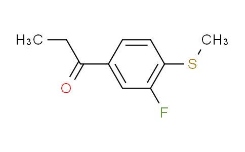 CAS No. 1805721-61-2, 1-(3-Fluoro-4-(methylthio)phenyl)propan-1-one
