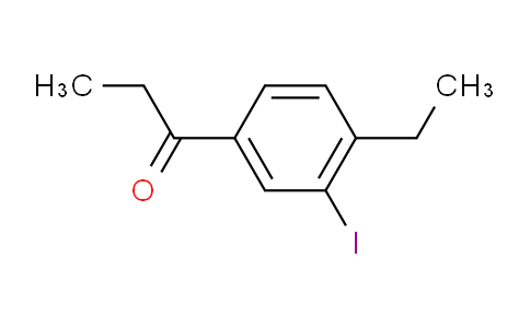 CAS No. 1806552-13-5, 1-(4-Ethyl-3-iodophenyl)propan-1-one