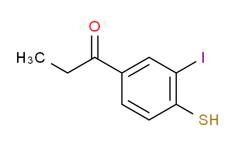 CAS No. 1804262-32-5, 1-(3-Iodo-4-mercaptophenyl)propan-1-one
