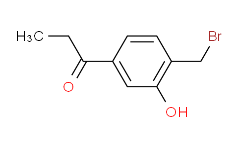 CAS No. 1806539-26-3, 1-(4-(Bromomethyl)-3-hydroxyphenyl)propan-1-one