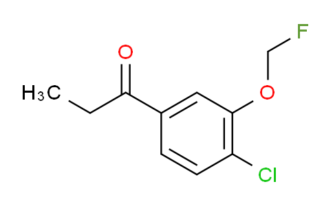 CAS No. 1806467-30-0, 1-(4-Chloro-3-(fluoromethoxy)phenyl)propan-1-one