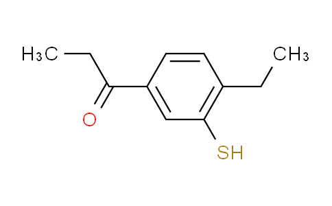 CAS No. 1804242-49-6, 1-(4-Ethyl-3-mercaptophenyl)propan-1-one