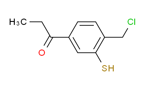 CAS No. 1804100-15-9, 1-(4-(Chloromethyl)-3-mercaptophenyl)propan-1-one