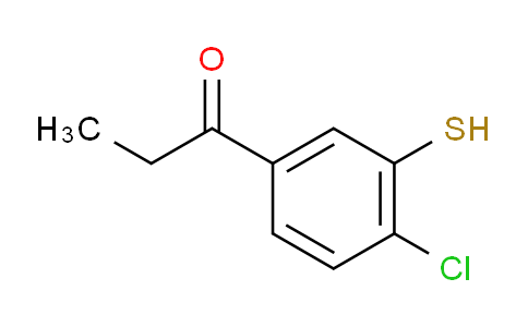 CAS No. 1804179-48-3, 1-(4-Chloro-3-mercaptophenyl)propan-1-one