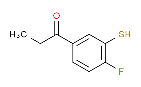 CAS No. 1804286-63-2, 1-(4-Fluoro-3-mercaptophenyl)propan-1-one