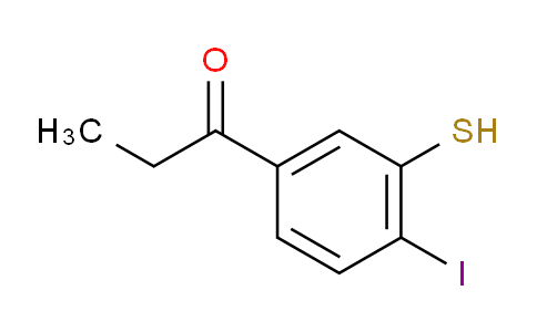CAS No. 1806692-90-9, 1-(4-Iodo-3-mercaptophenyl)propan-1-one