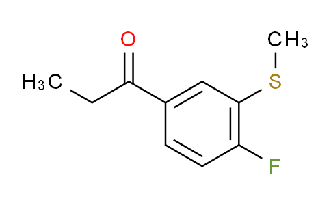 CAS No. 1806389-44-5, 1-(4-Fluoro-3-(methylthio)phenyl)propan-1-one