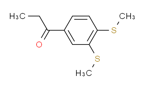 CAS No. 1803877-74-8, 1-(3,4-Bis(methylthio)phenyl)propan-1-one