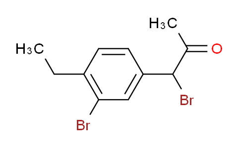 CAS No. 1803860-39-0, 1-Bromo-1-(3-bromo-4-ethylphenyl)propan-2-one