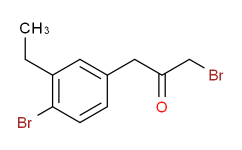 CAS No. 1803744-18-4, 1-Bromo-3-(4-bromo-3-ethylphenyl)propan-2-one