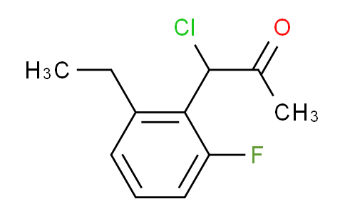 CAS No. 1804248-35-8, 1-Chloro-1-(2-ethyl-6-fluorophenyl)propan-2-one