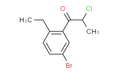 CAS No. 1803860-17-4, 1-(5-Bromo-2-ethylphenyl)-2-chloropropan-1-one