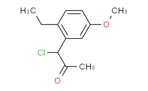 CAS No. 1803725-77-0, 1-Chloro-1-(2-ethyl-5-methoxyphenyl)propan-2-one