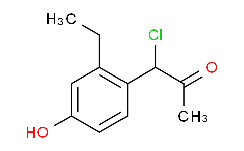 CAS No. 1804185-13-4, 1-Chloro-1-(2-ethyl-4-hydroxyphenyl)propan-2-one