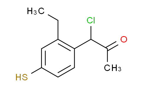 CAS No. 1805904-92-0, 1-Chloro-1-(2-ethyl-4-mercaptophenyl)propan-2-one