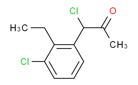 CAS No. 1804174-57-9, 1-Chloro-1-(3-chloro-2-ethylphenyl)propan-2-one