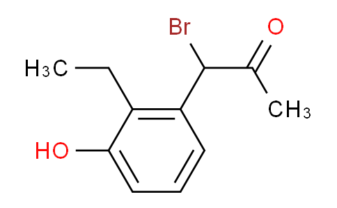 CAS No. 1804163-13-0, 1-Bromo-1-(2-ethyl-3-hydroxyphenyl)propan-2-one