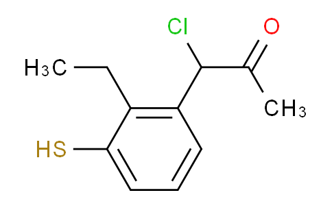 CAS No. 1805756-22-2, 1-Chloro-1-(2-ethyl-3-mercaptophenyl)propan-2-one