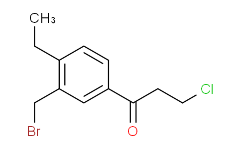 CAS No. 1804232-05-0, 1-(3-(Bromomethyl)-4-ethylphenyl)-3-chloropropan-1-one