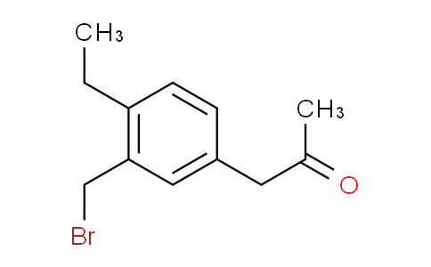 CAS No. 1804184-02-8, 1-(3-(Bromomethyl)-4-ethylphenyl)propan-2-one