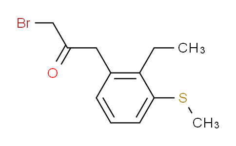 CAS No. 1805700-80-4, 1-Bromo-3-(2-ethyl-3-(methylthio)phenyl)propan-2-one