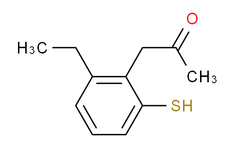 CAS No. 1804044-67-4, 1-(2-Ethyl-6-mercaptophenyl)propan-2-one