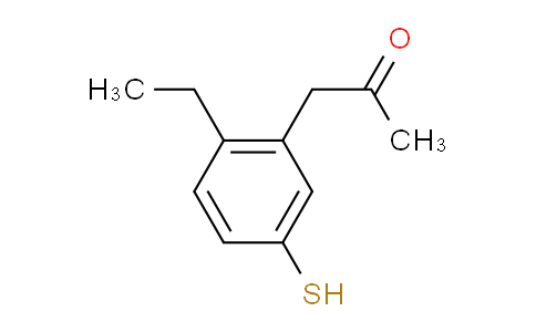 CAS No. 1806677-43-9, 1-(2-Ethyl-5-mercaptophenyl)propan-2-one